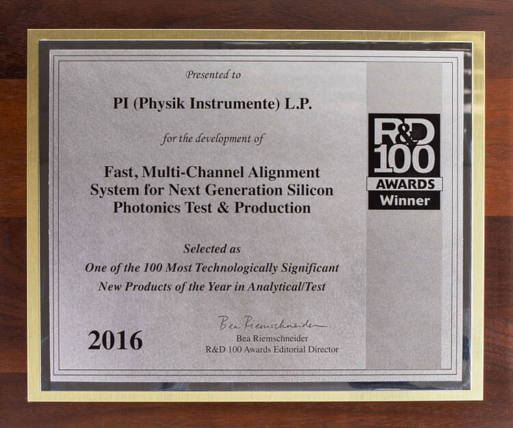 The FMPA system won an award at the R&D 100 Conference, Nov. 2-4, 2016, as one of the 100 most technologically significant products of the year in Analytical/Test.