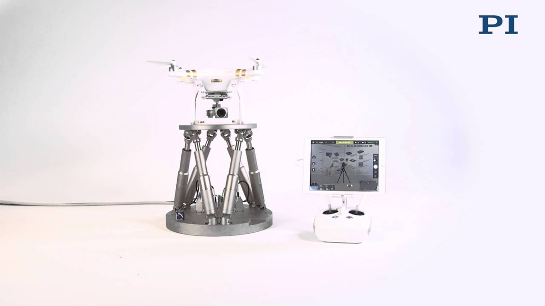 PI Hexapods test image stabilization