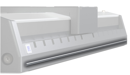 Machined reference edges facilitate the alignment of the linear stages on the machine base