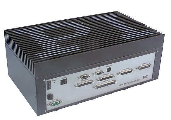 Hexapod vector motion controller with extended surface for high-altitude, fanless operation (Image: PI)